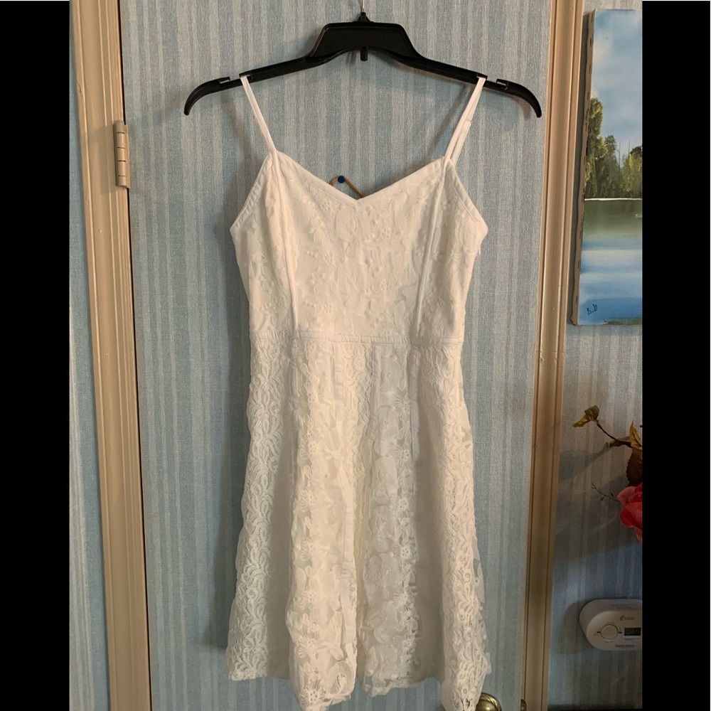 SuzyShier White Lace Sundress NWT